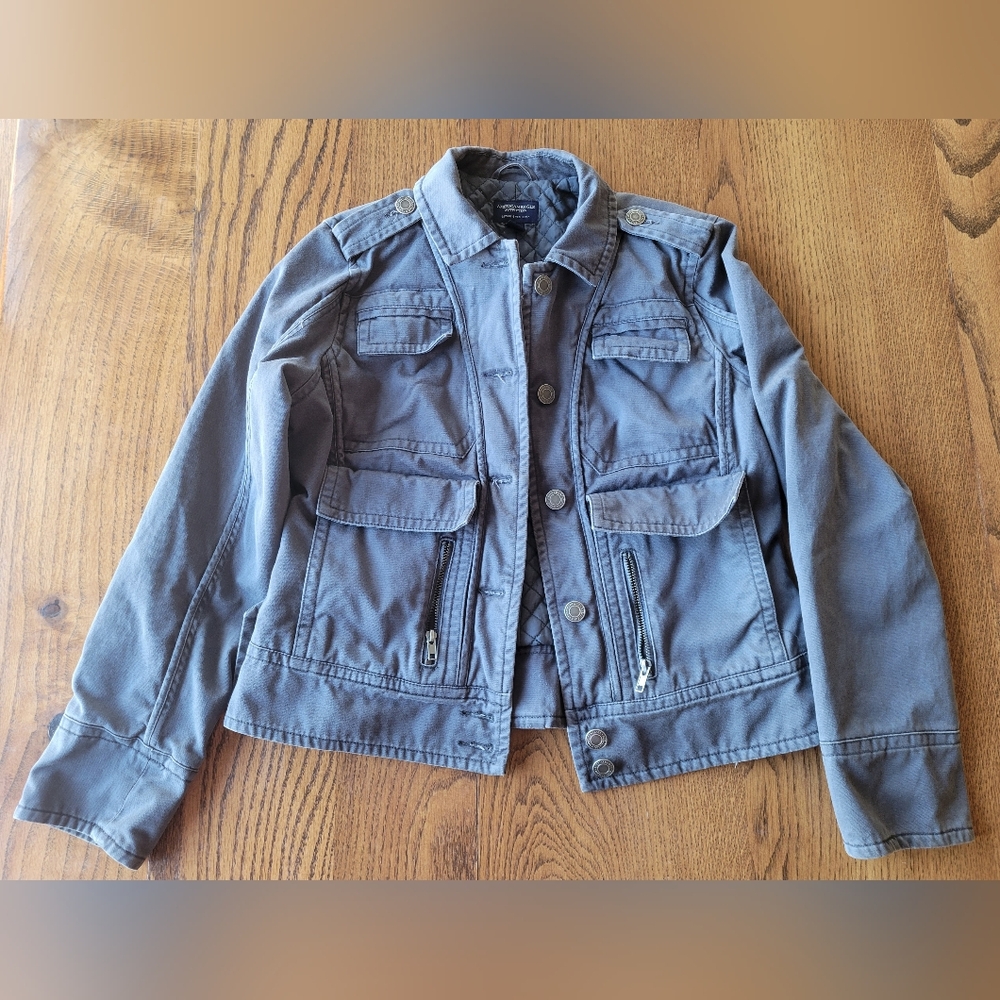 American Eagle Utility Jacket Women’s Medium Quilted Lined Cotton Field Jacket